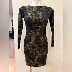 Artelier by Nicole Miller Elegant Black and Gold Women's Dress